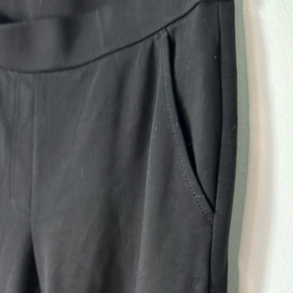 Eileen Fisher Tencel Ponte Pants Black Straight Pull On Stretch Casual Sz XS - Picture 7 of 7